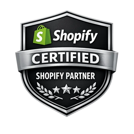 Official Shopify Partner certification badge